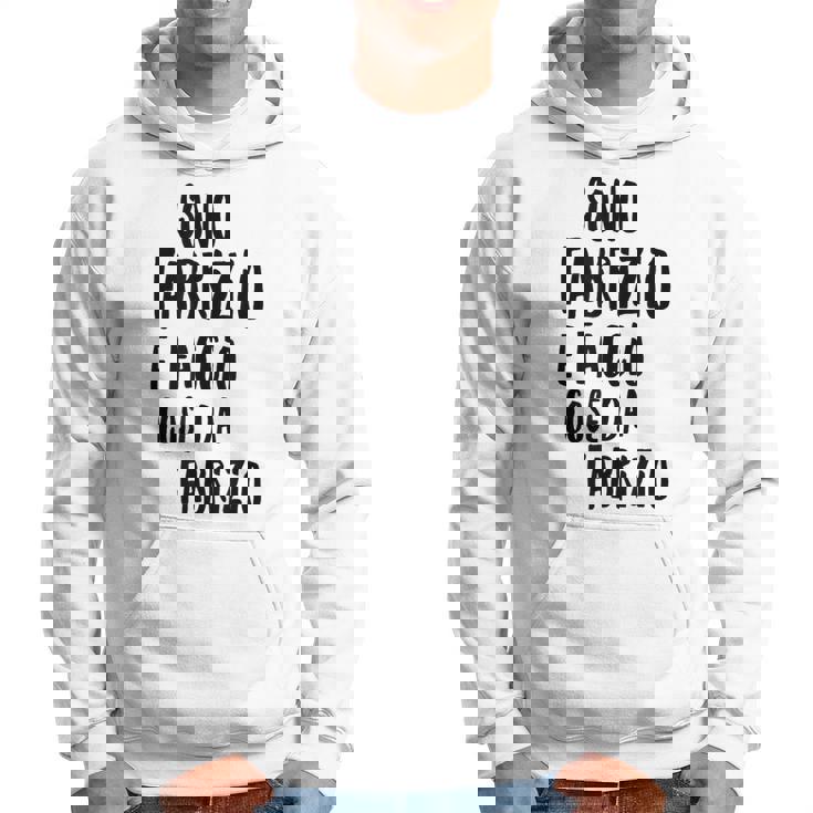 Fabrizio Maglia Con Testo Divertente Uomo Ragazzo Bambino Felpa con cappuccio