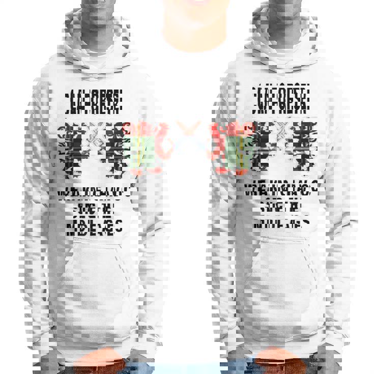 Forrester Scottish Tartan Scotland Family Clan Name Hoodie
