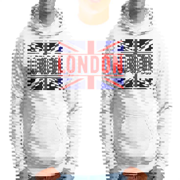 Fun An Colorful Bandiera Di Londra Union Jack Britannico Felpa con cappuccio
