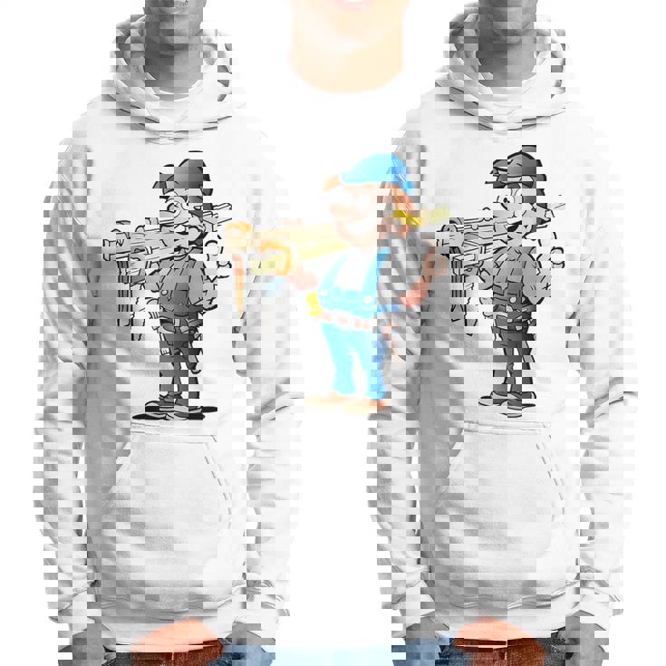 Builder Handyman Con Dibujos Animados Y Herramientas Sudadera