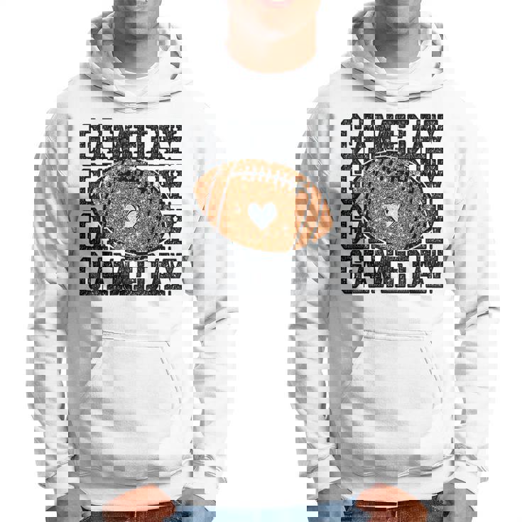 Game Day Football Bling Bling Football Lover Trendy Hoodie