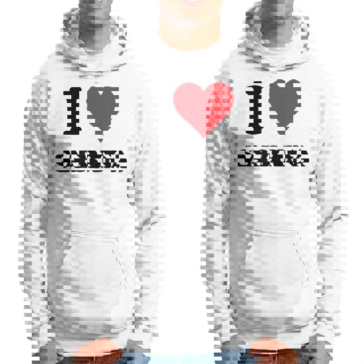 I Heart Sabrina First Name I Love Personalized Stuff Felpa con cappuccio