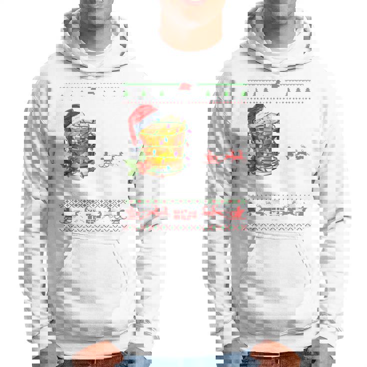 I'm Full Of Holiday Spirit Bourbon Ugly Xmas Sweater Pajamas Hoodie