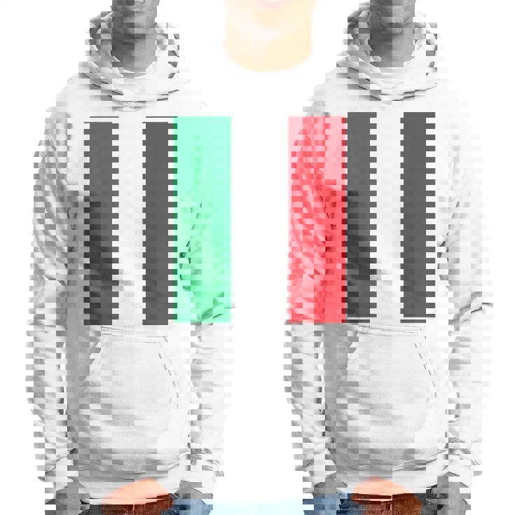 Italia Italia Calcio Maglia Del Tifoso Con Bandiera Italiana Felpa con cappuccio
