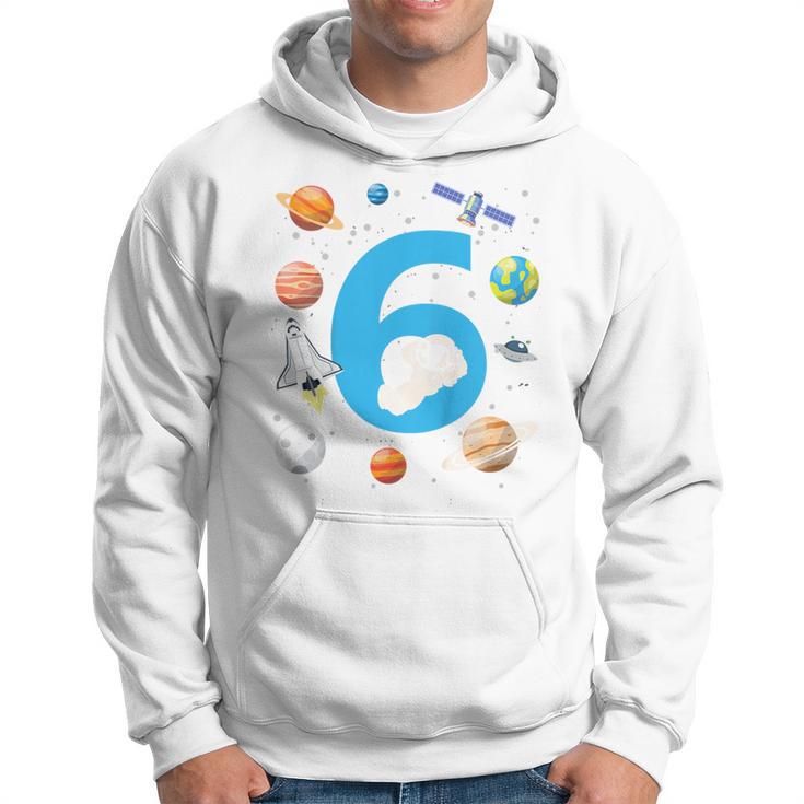 Kinder Astronaut 6 Geburtstag Weltraum Jungen 6 Jahre Raumschiff Kapuzenpullover