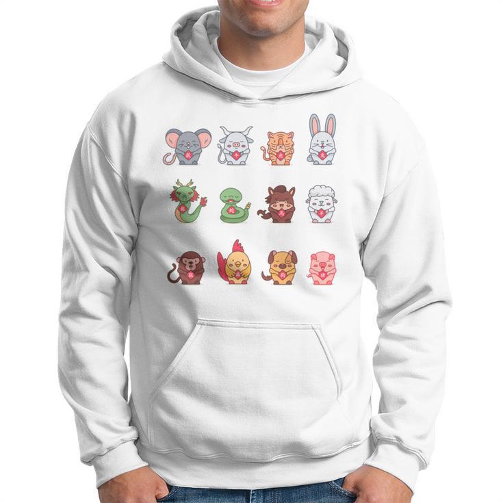 Lindos Signos Del Zodiaco Chino Manga Larga Sudadera