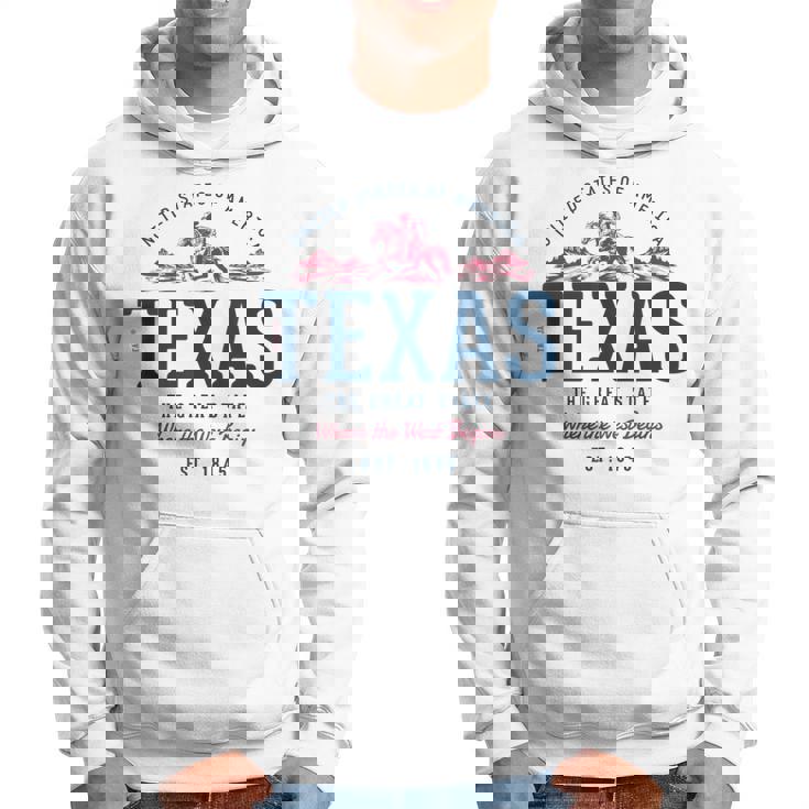 Look-Vintage Style Rétro États-Unis Texas Sweat à capuche