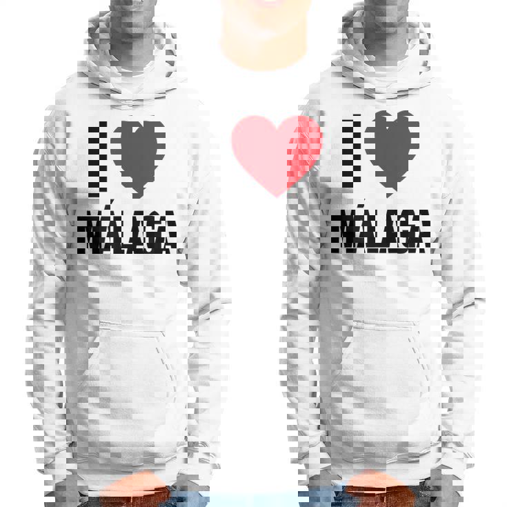 I Love Malaga Ciudad En España Con Red Love Heart Sudadera