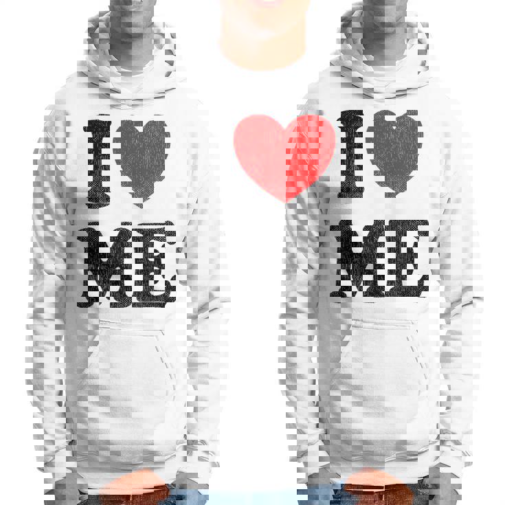 I Love Me Y2k Joke I Heart Me Love Me Maine Felpa con cappuccio