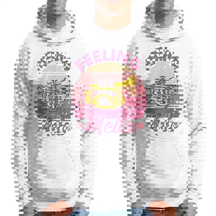 Mellophone Player Musician Marching Band Retro Feeling Mello Hoodie