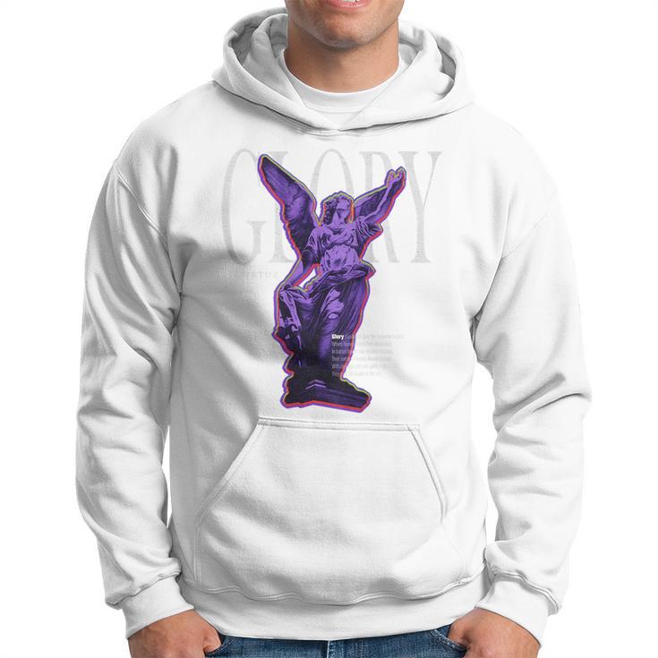 Modern Hip Hopintage Angel Urban Backprint Streetwear Kapuzenpullover