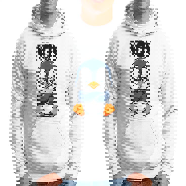 Pingouin Drole Non Humour Paresse Sommeil Flemme Sweat à capuche