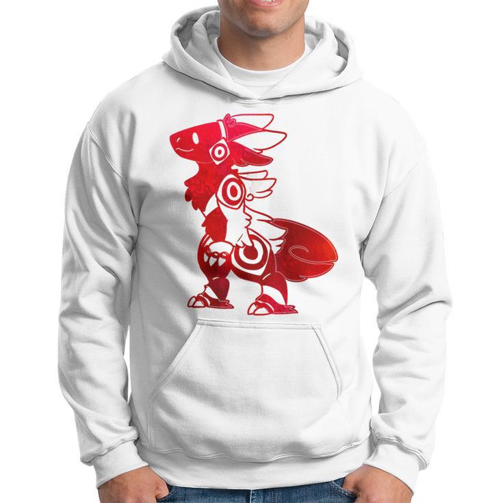 Protogen Fursuit Furry Red Krawattenfarbe Fursona Kapuzenpullover