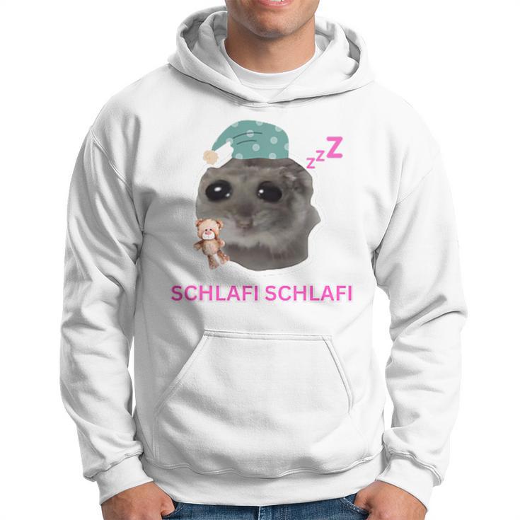 Schlafi Schlafi Sad Hamster Meme Gray Kapuzenpullover