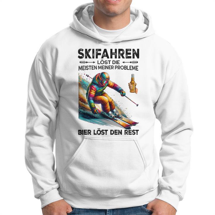 Skifahren Löst Die Meisten Meiner Probleme Bier Löst Kapuzenpullover