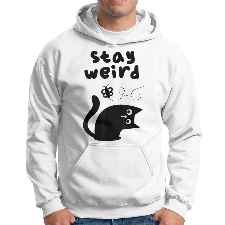 Stay Cat Gray Kapuzenpullover