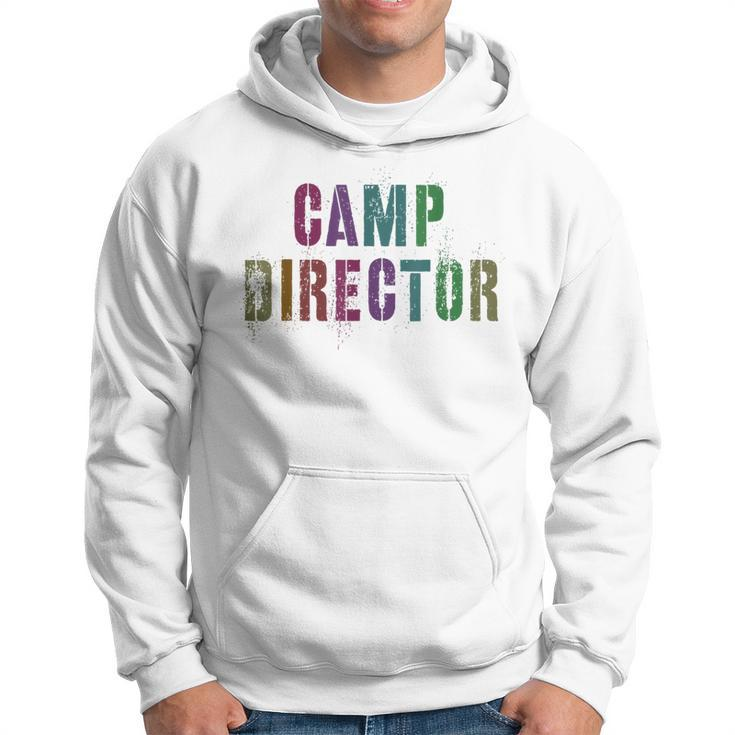 Summer Camp Director Family Camping Boss Sign Autograph Hoodie