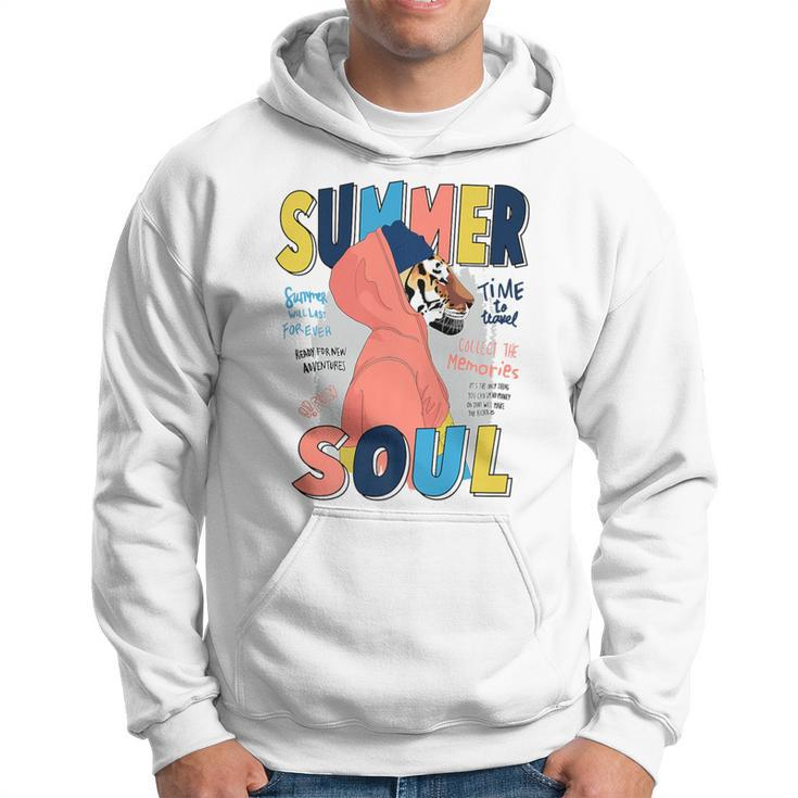 Summer Streetwear Urban Street Wear Tiger Aesthetic Soul Hoodie