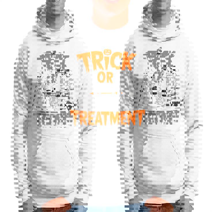 Trick Or Treatment Pt Physical Therapy Therapist Halloween Hoodie