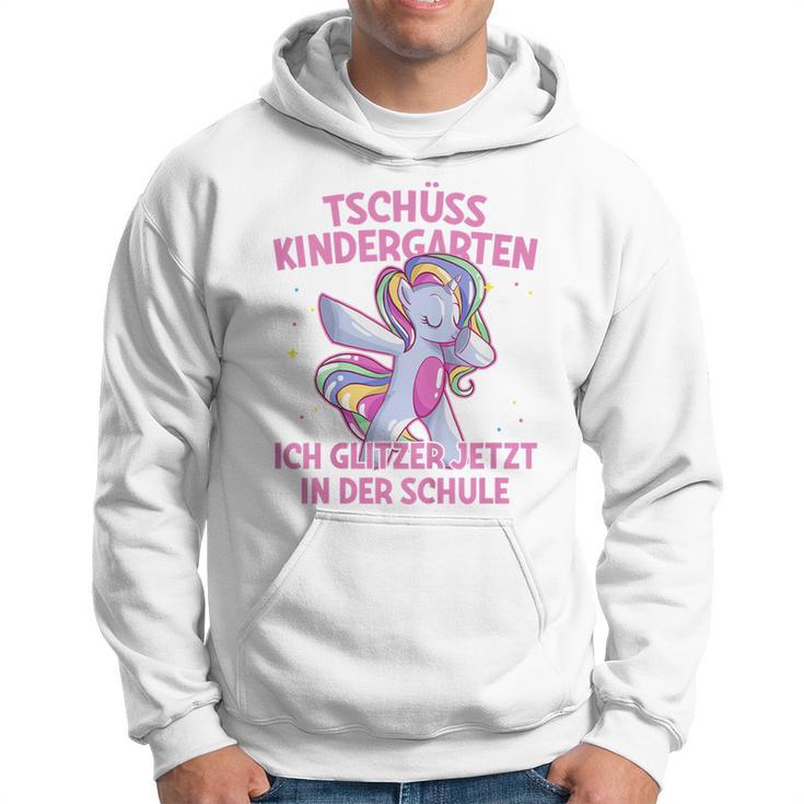 Tschüss Kindergarten Ich Glitzer In Der Schule Einschulung German Kapuzenpullover