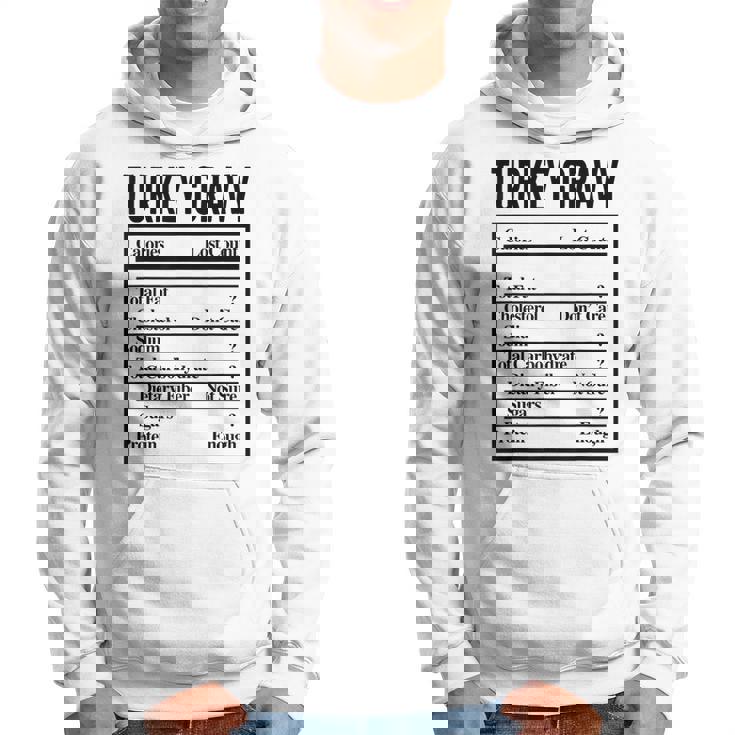 Turkey Gravy Ingredient Food List Thanksgiving Christmas Hoodie