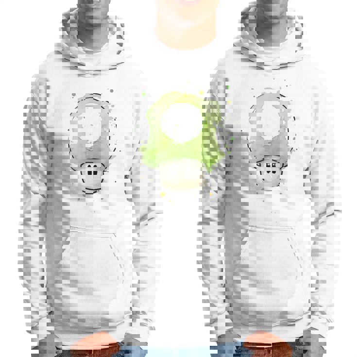 Vert Champignon 1Up Pour Jeuxidéo Sweat à capuche