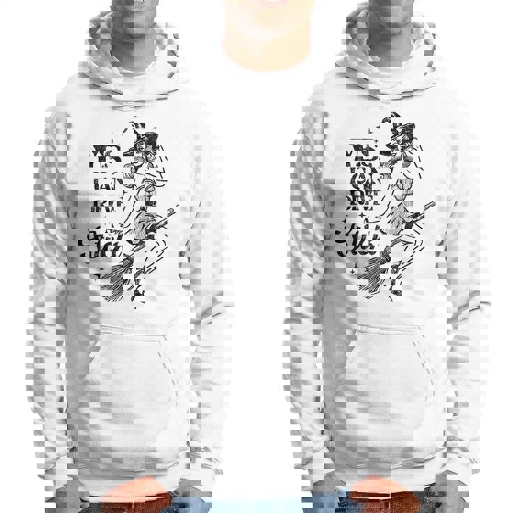 Yes I Can Drive A Stick T-Shirt - Lustiges Witch Design Mit V-Ausschnitt