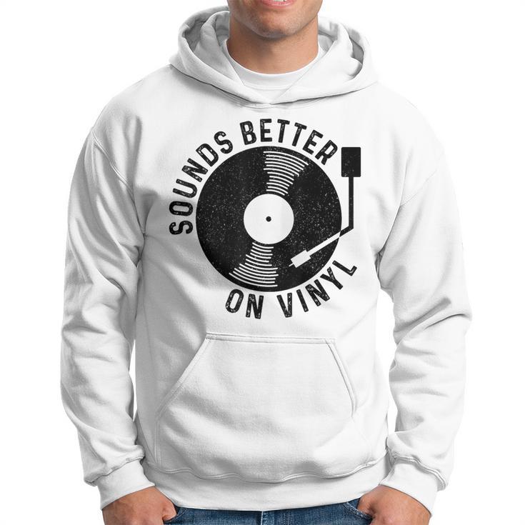 Vinyl Record Dj Record Retro Gray Kapuzenpullover