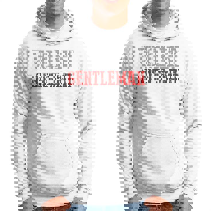 Violent Gentleman Audaz Confiado Masculino Para Hombre Manga Larga Sudadera