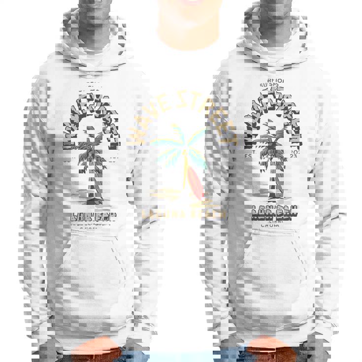 Wave Street Surf Shop Surfboard Logo Hoodie
