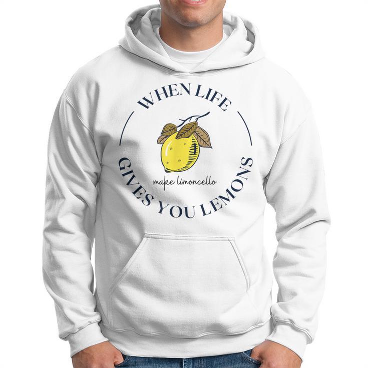 Wenn Das Leben Dir Zitronen Gibt Mach Limoncello Kapuzenpullover