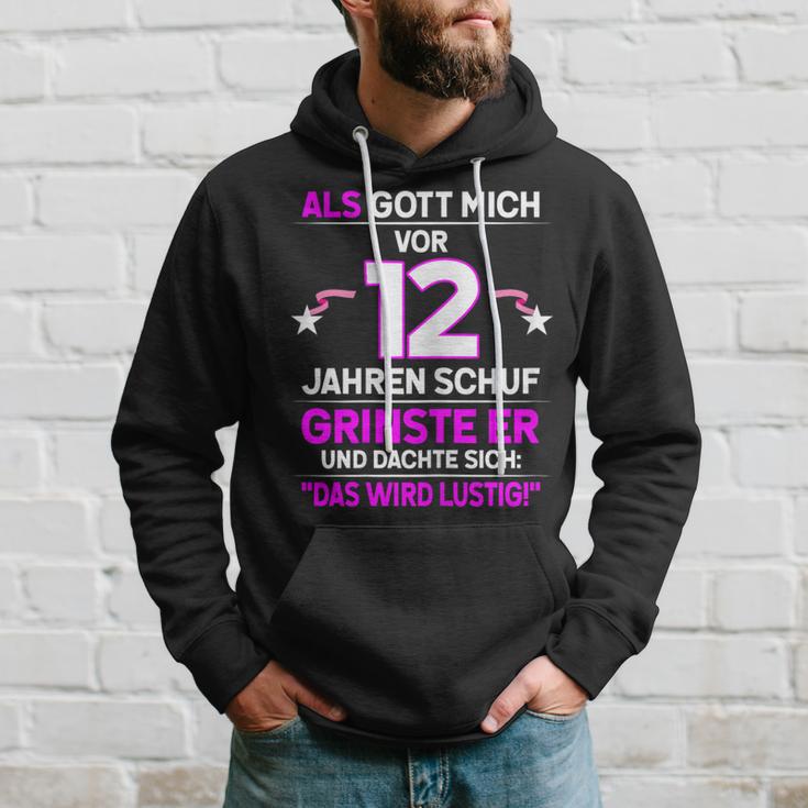 12Th Birthday Als Gott Michor 12 Jahre Schuf Grinste Er Grins Kapuzenpullover Geschenke für Ihn