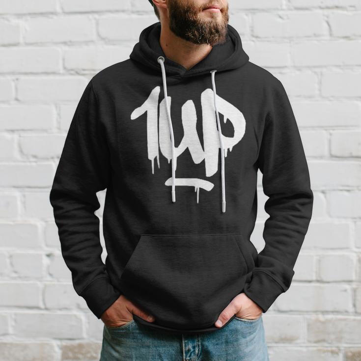 1Up Logo Graffiti Dripping Marker Kapuzenpullover Geschenke für Ihn