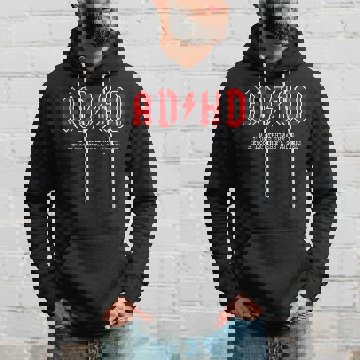 Adhd Highway To Hey Look Uno Scoiattolo Hard Rocker Adhd Felpa con cappuccio Regalos para él