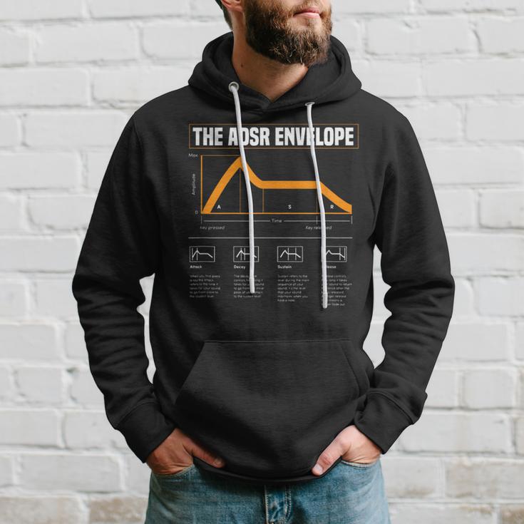 Adsr Modular Lebenswellenform Synth Nerd Synthesizer Kapuzenpullover Geschenke für Ihn