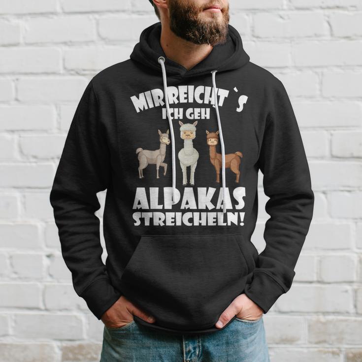 Alpaca And Lamas Mir Reichts Ich Geh Alpakas Streicheln Kapuzenpullover Geschenke für Ihn