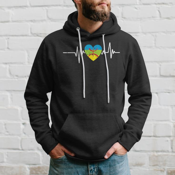 Amazigh Heartbeat Lovers Intage Berber Amazigh Fl Kapuzenpullover Geschenke für Ihn