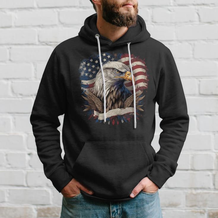 American Fan American Flag And Eagle Usa Kapuzenpullover Geschenke für Ihn