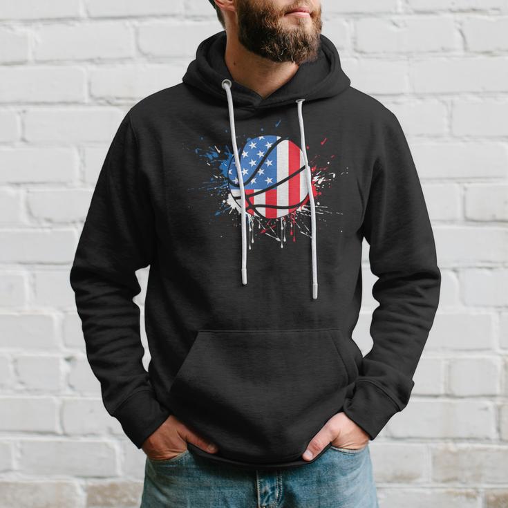 American Flag Baller Dunking Usa Flag Basketball Kapuzenpullover Geschenke für Ihn