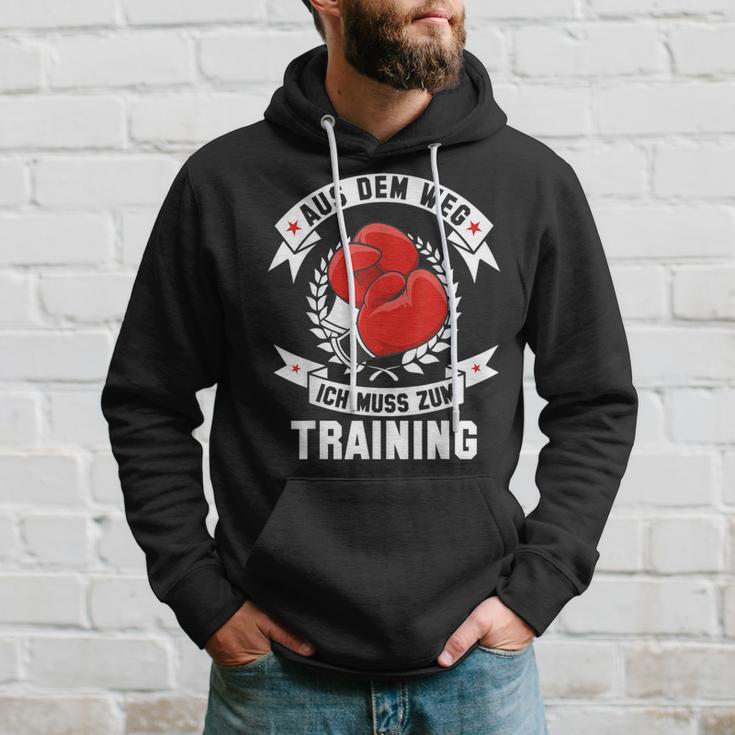 Aus Dem Weg Ich Muss Zum Training Boxing Kapuzenpullover Geschenke für Ihn