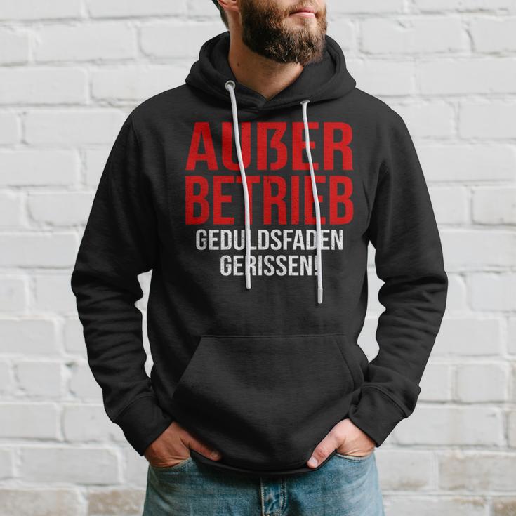 Außer Berieb Geduldsfaden Gerissen Auser Betrieb Gerissen Arbeit Office Keine Peduld S Kapuzenpullover Geschenke für Ihn