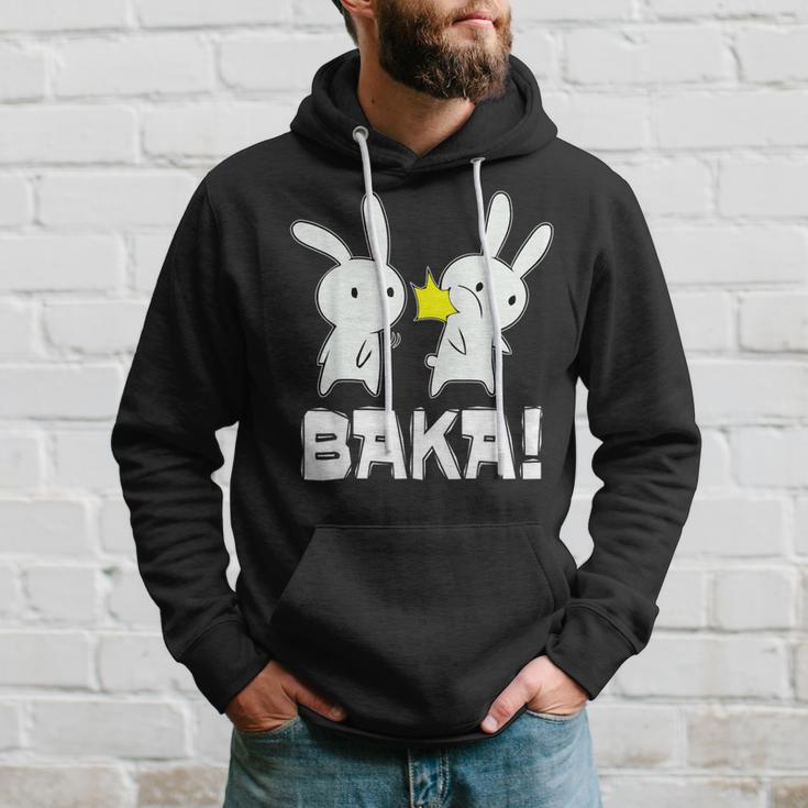 Baka Slogan Rabbit Ear-Fig For Japan Friends Kapuzenpullover Geschenke für Ihn