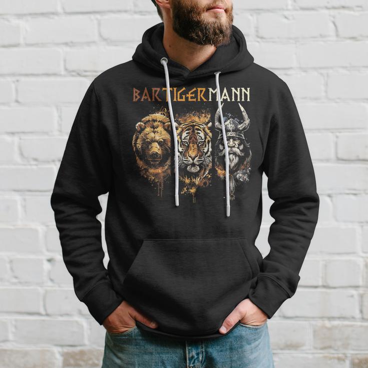 Bärtigermann Bear Tiger Man Beardiking Bearded Man Kapuzenpullover Geschenke für Ihn