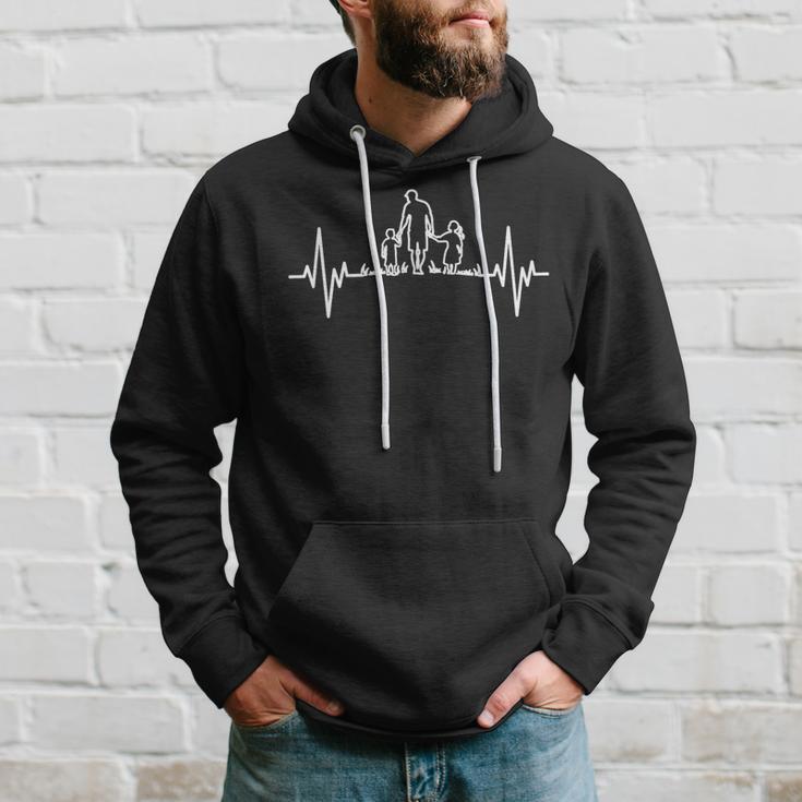 Bester Papa Der Welt Bester Papa Der Welt Heartbeat Father S S Kapuzenpullover Geschenke für Ihn