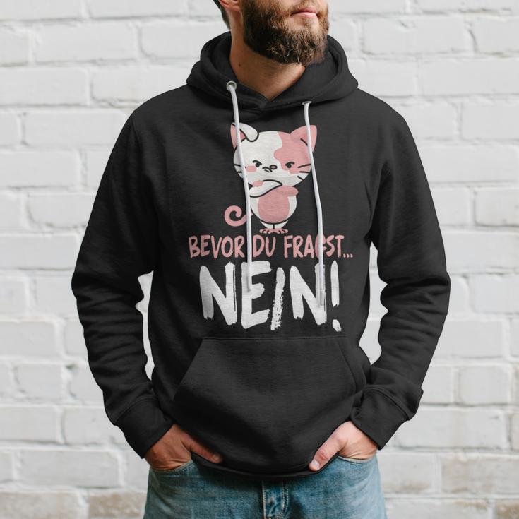 Bevor Du Fragst Nein Cat Kapuzenpullover Geschenke für Ihn