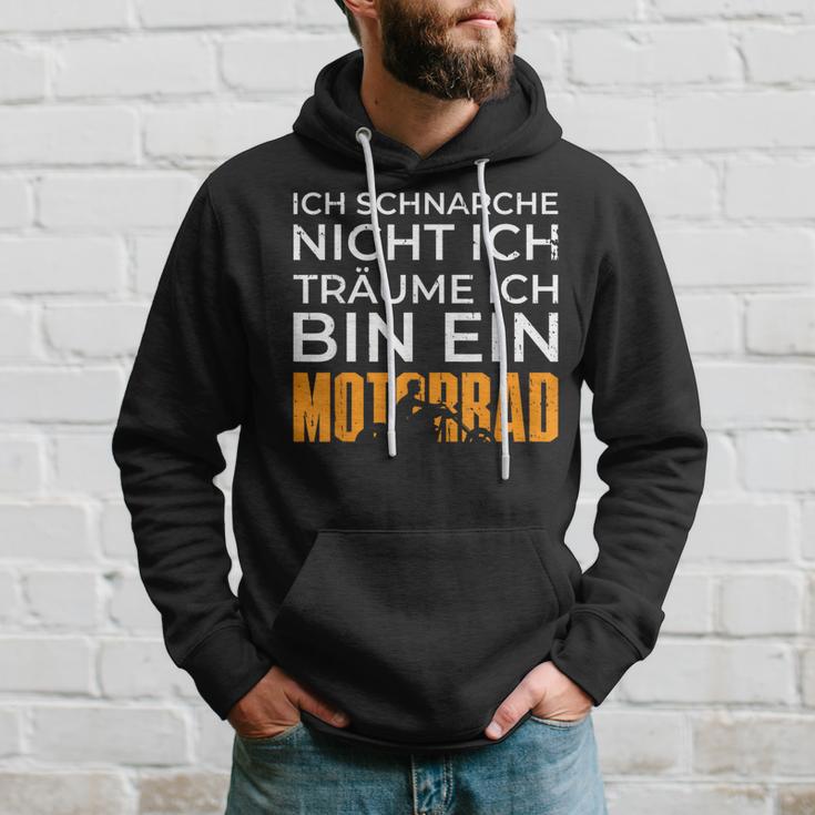 Biker Motorcycle Ich Träume Ich Bin Ein Motorrad Kapuzenpullover Geschenke für Ihn