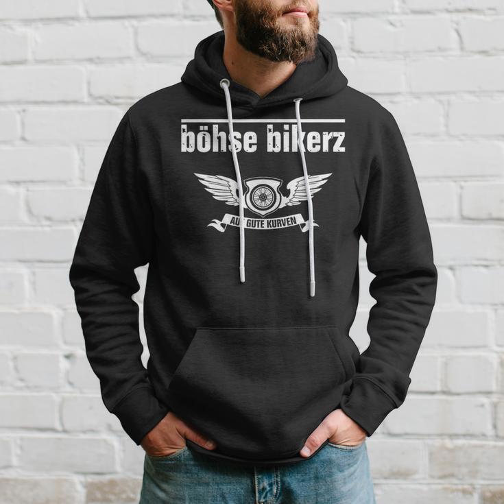 Böhse Bikerz Auf Gute Kurven Kapuzenpullover Geschenke für Ihn