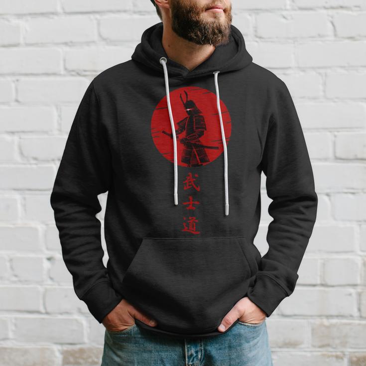 Bushido Samurai Krieger Mit Katana Schwert Anime Style Kapuzenpullover Geschenke für Ihn