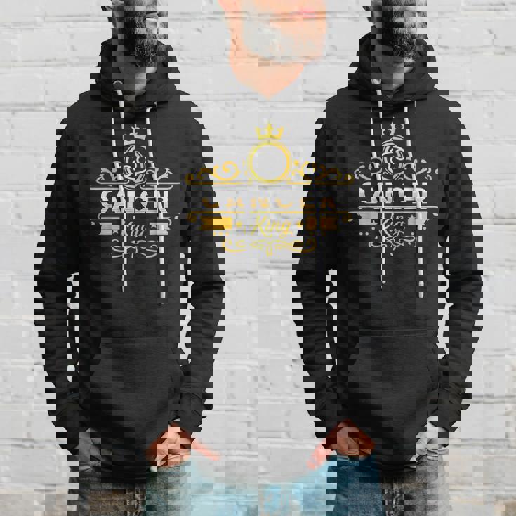 Cancer King Cancer Zodiac Birthday Hoodie Gifts for Him