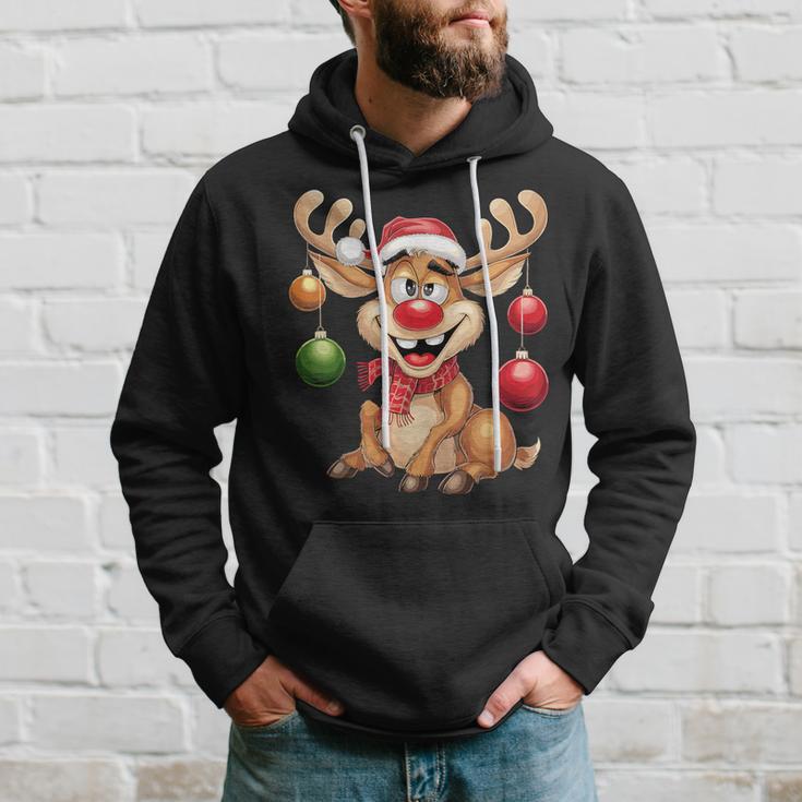 Christmas Reindeer Rudolph Kapuzenpullover Geschenke für Ihn